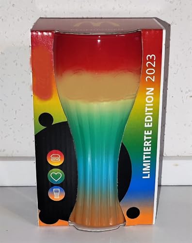Rahm &AngiesStrickZauber verkauft : Sammelglas Deutschland 2023 / Regenbogen/Trinkglas/selten!!! von Rahm