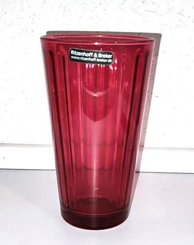 &AngiesStrickZauber verkauft: Longdrinkglas - Ritzenhoff & Breker - 0,4 Liter - Trinkglas - Rot von Rahm