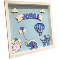 Geschenk Zur Geburt Für Junge, Personalisierter Babyrahmen Aus Holz von Rahmen4Baby