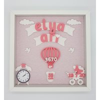 Personalisiertes Babygeschenk, 3D Babyrahmen von Rahmen4Baby