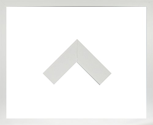 Massivholz-Bilderrahmen Jersey 23 x 51 cm. Fertigung nach Maß Weiß mit 1mm Acrylglas klar von RahmenMax