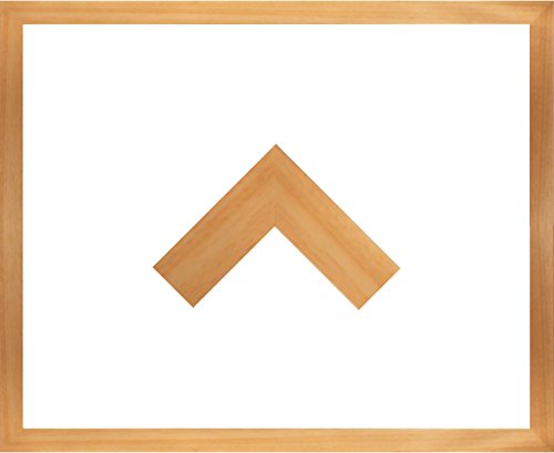 Massivholz-Bilderrahmen Jersey 59 x 82 cm (Rubbel-Karte). Fertigung nach Maß Natur Ohne Verglasung von RahmenMax