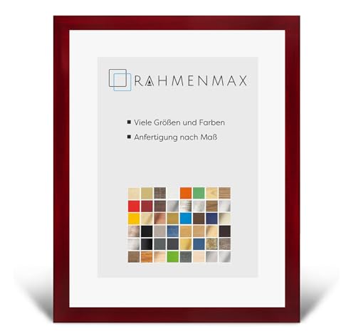 PuzzelMax Puzzlerahmen Bilderrahmen Posterrahmen 75x98 cm Weinrot Gewischt 98x75 cm mit klarem Kunstglas von RahmenMax