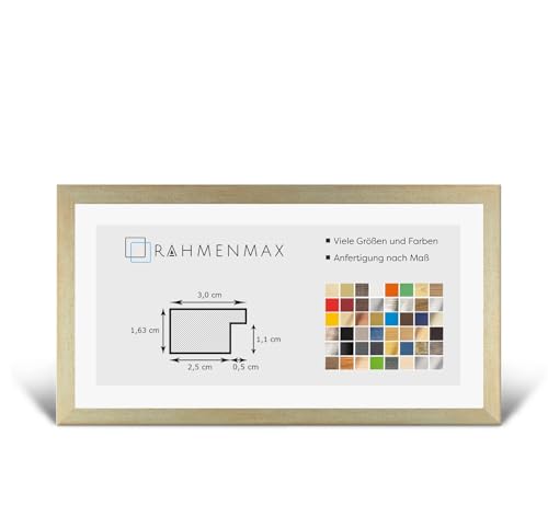 RahmenMax Morena Bilderrahmen Posterrahmen 40x80 cm Sand Gewischt Beige 80x40 cm mit weisser Rückwand und Antireflex Acrylglas RahmenMax Morena Bilderrahmen Posterrahmen 40x80 cm Sand Gewischt Beige 80x40 cm mit weisser Rückwand und Antireflex Acrylglas von RahmenMax