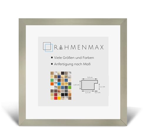 RahmenMax Morena Bilderrahmen Posterrahmen 45x45 cm Farbe Champagner 45x45 cm mit weisser Rückwand und Antireflex Acrylglas RahmenMax Morena Bilderrahmen Posterrahmen 45x45 cm Farbe Champagner 45x45 cm mit weisser Rückwand und Antireflex Acrylglas von RahmenMax