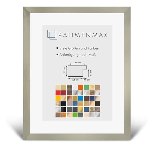 RahmenMax Morena Bilderrahmen Posterrahmen 48x68 cm Farbe Champagner 68x48 cm mit weisser Rückwand und klarem Acrylglas RahmenMax Morena Bilderrahmen Posterrahmen 48x68 cm Farbe Champagner 68x48 cm mit weisser Rückwand und klarem Acrylglas von RahmenMax