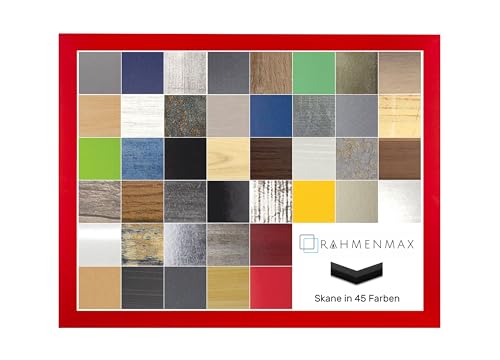 RahmenMax Skane Bilderrahmen Posterrahmen Puzzlerahmen 50x70 cm Rot Ferrarirot Knallrot 70x50 cm mit weisser Rückwand und Antireflex Acrylglas RahmenMax Skane Bilderrahmen Posterrahmen Puzzlerahmen 50x70 cm Rot Ferrarirot Knallrot 70x50 cm mit weisser Rückwand und Antireflex Acrylglas von RahmenMax