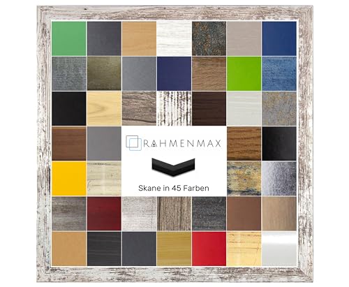 RahmenMax Skane Bilderrahmen Posterrahmen Puzzlerahmen 75x75 cm Weiss Vintage Shabby Chic 75x75 cm mit weisser Rückwand und klarem Acrylglas RahmenMax Skane Bilderrahmen Posterrahmen Puzzlerahmen 75x75 cm Weiss Vintage Shabby Chic 75x75 cm mit weisser Rückwand und klarem Acrylglas von RahmenMax