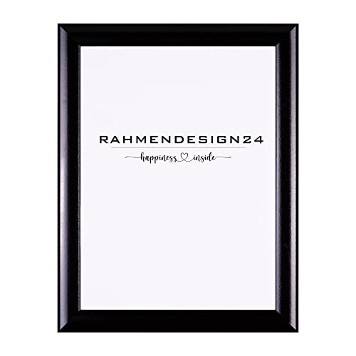 Rahmendesign24 Bilderrahmen Fiona 40x50 Schwarz (Hochglanz) Fotorahmen, Wechselrahmen, Posterrahmen, Puzzlerahmen von Rahmendesign24