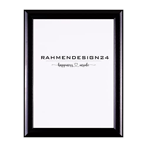Rahmendesign24 Bilderrahmen Fiona 48x68 Schwarz (hochglanz) Fotorahmen, Wechselrahmen, Posterrahmen, Puzzlerahmen von Rahmendesign24