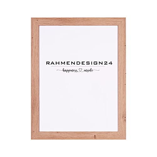 Rahmendesign24 Bilderrahmen London 18x24 Eiche natur Fotorahmen, Wechselrahmen, Posterrahmen, Puzzlerahmen von Rahmendesign24