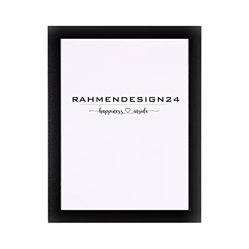 Rahmendesign24 Bilderrahmen Milano 30x60 Schwarz (hochglanz) Fotorahmen, Wechselrahmen, Posterrahmen, Puzzlerahmen von Rahmendesign24