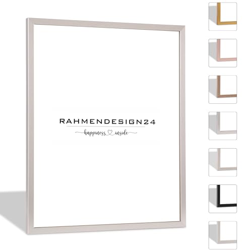 Rahmendesign24 Bilderrahmen Nero 13x18 Silber Glanz Fotorahmen, Wechselrahmen, Posterrahmen, Puzzlerahmen, schmaler Bilderrahmen Rahmendesign24 Bilderrahmen Nero 13x18 Silber Glanz Fotorahmen, Wechselrahmen, Posterrahmen, Puzzlerahmen, schmaler Bilderrahmen von Rahmendesign24