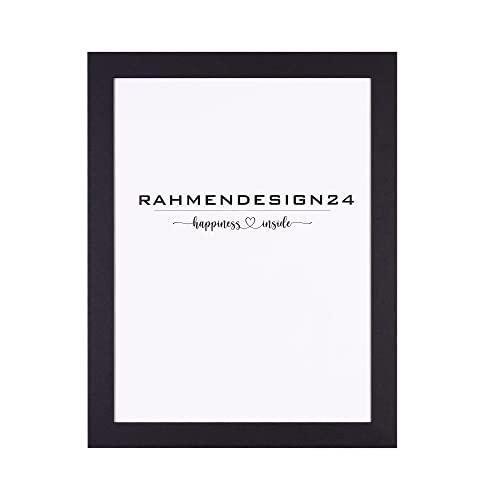 Rahmendesign24 Bilderrahmen Tokio 28x35 SCHWARZ (matt) Fotorahmen, Wechselrahmen, Posterrahmen, Puzzlerahmen, Rahmen von Rahmendesign24