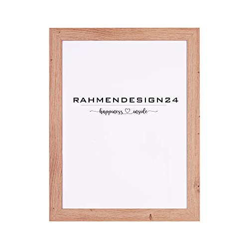 Rahmendesign24 Bilderrahmen Tokio 70x90 EICHE NATUR Fotorahmen, Wechselrahmen, Posterrahmen, Puzzlerahmen, Rahmen von Rahmendesign24