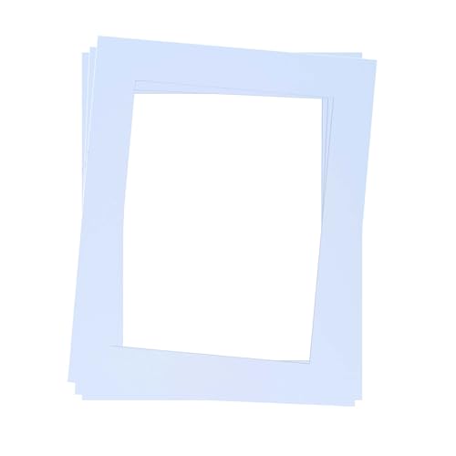 Rahmendesign24 Passepartout 20x30 cm außen für innen 13x18 cm | 3 Stück säurefrei Passepartout Karton Reinweiß, 45° Schrägschnitt, Schutz von Bildern und Fotos von Rahmendesign24