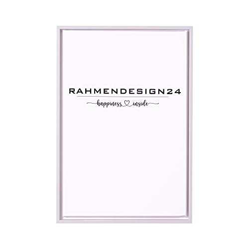 Rahmendesign24 Schattenfugenrahmen Oslo für Keilrahmenbilder und Leinwände 21x28 Weiß (matt) Schattenfuge von Rahmendesign24