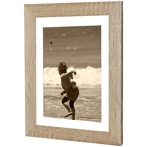 Bilderrahmen Fotorahmen 18x24 cm Sonoma bilderrahmen zum aufhängen MDF picture frames Farbe und 40 verschiedene Größen wählbar ohne Passepartout Rahmen Ayleen von Rahmengalerie24