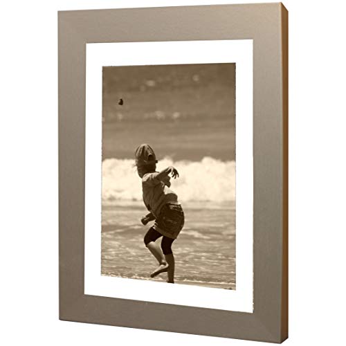 Bilderrahmen Fotorahmen 20x20 cm Gold-matt bilderrahmen zum aufhängen MDF picture frames Farbe und 40 verschiedene Größen wählbar ohne Passepartout Rahmen Ayleen von Rahmengalerie24