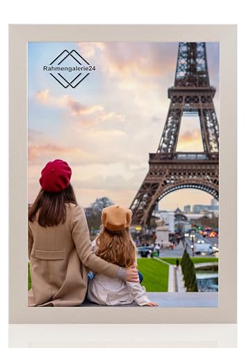 Bilderrahmen Fotorahmen 28x35 cm Edelstahl bilderrahmen zum aufhängen MDF picture frames Farbe und 40 verschiedene Größen wählbar ohne Passepartout Rahmen Ayleen von rahmengalerie24