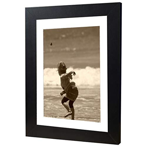 Bilderrahmen Fotorahmen 29,7x42 cm Schwarz bilderrahmen zum aufhängen MDF picture frames Farbe und 40 verschiedene Größen wählbar ohne Passepartout Rahmen Ayleen von Rahmengalerie24