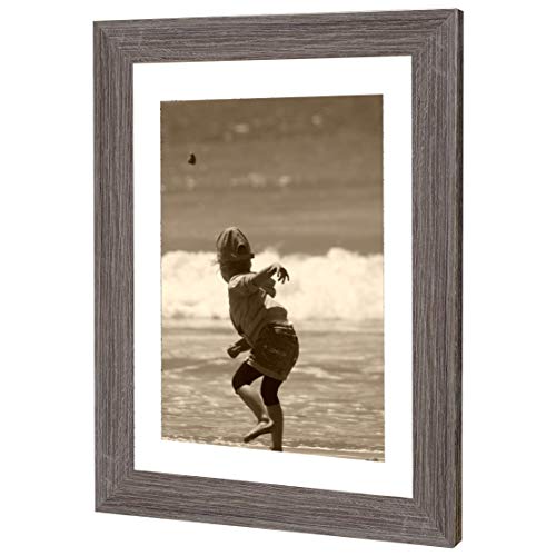 Bilderrahmen Fotorahmen 35x100 cm Wildeiche bilderrahmen zum aufhängen MDF picture frames Farbe und 40 verschiedene Größen wählbar ohne Passepartout Rahmen Ayleen von Rahmengalerie24