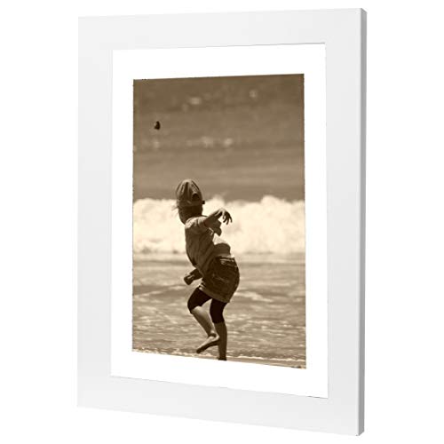 Bilderrahmen Fotorahmen 80x100 cm weiß bilderrahmen zum aufhängen MDF picture frames Farbe und 40 verschiedene Größen wählbar ohne Passepartout Rahmen Ayleen von Rahmengalerie24