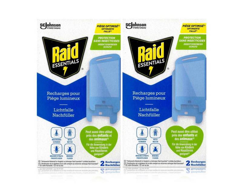 Raid Insektenfalle Raid Essentials Lichtfalle Nachfüller gegen fliegende Insekten (2er Pa von Raid