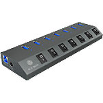 RaidSonic Multiport-Hub USB 3.0 Grau von RaidSonic