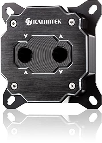 Raijintek Forkis Elite CPU Wasserkühlung Block für Custom Wasserkühlung Set, Kupfer Block Ermöglicht den Anschluss eines Beliebigen PC Schlauch Raijintek Forkis Elite CPU Wasserkühlung Block für Custom Wasserkühlung Set, Kupfer Block Ermöglicht den Anschluss eines Beliebigen PC Schlauch von Raijintek