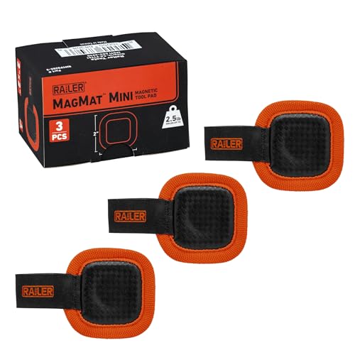Railer MagMat Mini – 3er-Pack | Premium magnetische Werkzeugunterlage | Langlebige, rutschfeste Magnetablage hält bis zu 1,1 kg | Effizienter Werkzeug-Organizer für Werkstatt & Garage von Railer