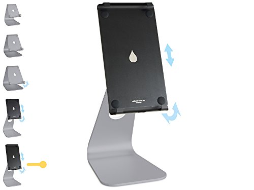 Rain Design mStand Tablet pro Space Gray horizontale und vertikale Ständer für iPad Pro et Tablett 12.9 Inch Grau (10064) von Rain Design