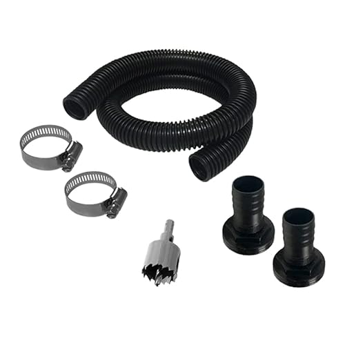 Rain Harvesting Regenfass Verbindungs-Set, mehrere Fässer für Regenwasser-Auffangsystem, 3,5 cm Schlauch von Rain Harvesting