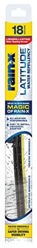 Rain-X 5079275-2 Latitude 2-in-1 wasserabweisende Wischerblätter, 45,7 cm Scheibenwischer (1 Stück), Auto-Ersatz-Scheibenwischerblätter mit patentierter Abwehrformel von Rain-X