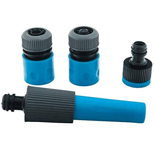 Rain Pro Garden 10079-Lanze mit 2 Verbindungsstücken 15 mm + Nase Robinet-Kit, schwarz/blau von Rain