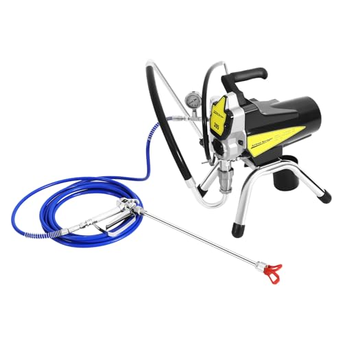 Airless Farbsprühgerät Farbspritzgerät 395 Airless Hochdruck Sprühfarbe Airlessgerät 2200W Spritzpistole 2.5L/min… von RainWeel