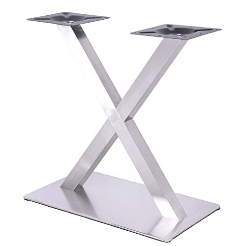 Edelstahl X Tischfuß Tischgestell Tischbein Tischkufen DIY Gestell Höhe:70cm von RainWeel