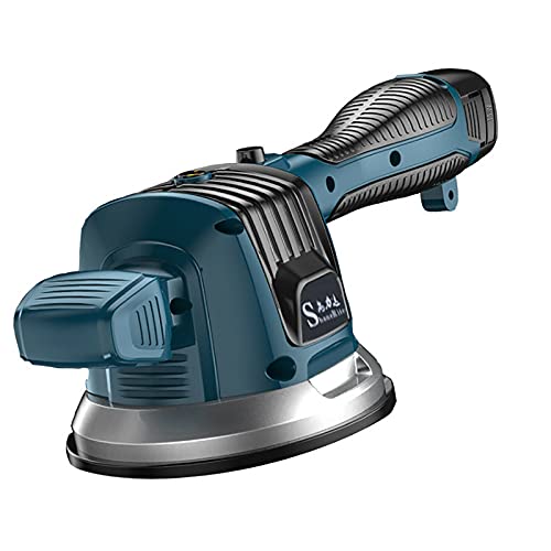 Fliesenvibrator Akku-Fliesenleger 6-Gang Vibrationsgeschwindigkeit Handheld Fliesenrüttler mit Batterie und Ladegerät von RainWeel