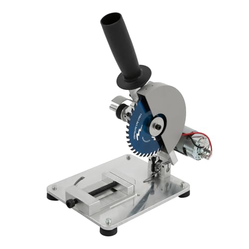 Kapp-Gehrungssäge Mini Tischsäge mit 2 Sägeblätter Verstellbarer Winkel: 0-45° 96W von RainWeel