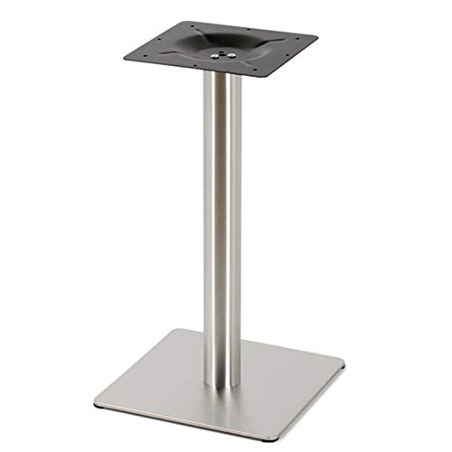 Tischbeine Edelstahl Untergestell Quadratisch Bodenplatte DIY Tischfuß Tischgestell Höhe:72cm von RainWeel