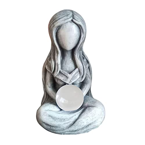 Mutter-Erde-Göttin-Statue, Mutter Erde Statue, Gaia Grüne Erde Mutter, GöTtin Figur Kunst Ornament Dekor, Harz Gaia Statuen Figur, Mutter-Erde-Handwerks-Skulptur, Für Haus Und Garten Outdoor-Dekor von Rainao