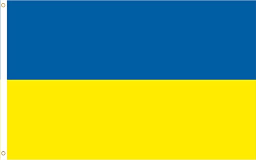 UKRAINE FAHNE FLAGGE zur EM 150x90cm große Flaggen Fahnen für Fahnenmast von Rainbow GmbH