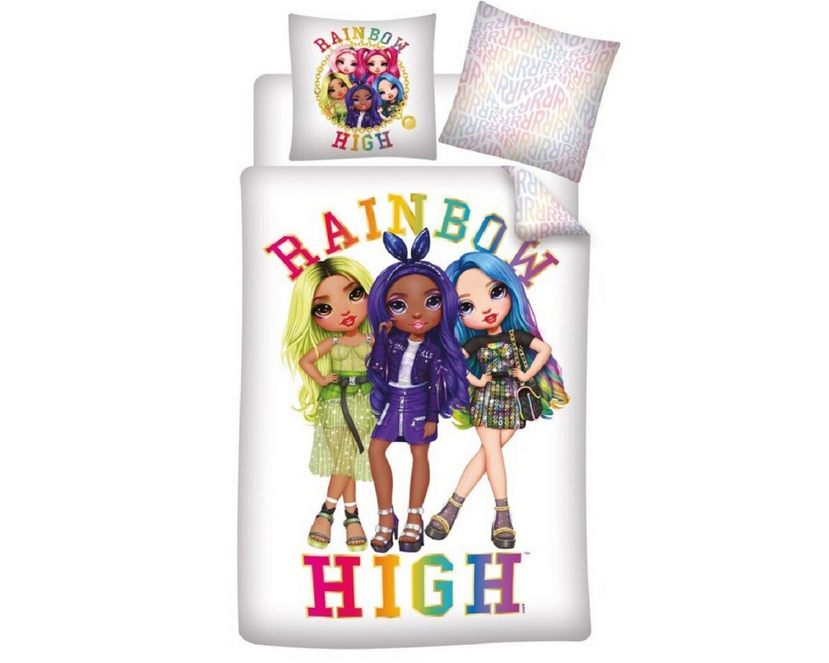 Rainbow High Kinderbettwäsche Kinderbettwäsche Set – 140x200 cm Bettbezug & 63x63 cm Kissenbezug Rainbow High Kinderbettwäsche Kinderbettwäsche Set – 140x200 cm Bettbezug & 63x63 cm Kissenbezug von Rainbow High