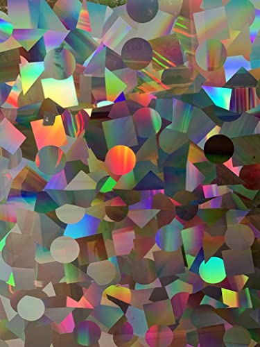 Rainbow Symphony - Regenbogen-Sonnenfänger-Fensterfolie, Konfetti-gemusterte Fensteraufkleber, 61 x 91,4 cm Rainbow Symphony - Regenbogen-Sonnenfänger-Fensterfolie, Konfetti-gemusterte Fensteraufkleber, 61 x 91,4 cm von Rainbow Symphony