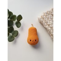 Butternusskürbis Kawaii, Gehäkeltes Gemüse, Beißzähne, Spielessen, Umweltfreundliches Spielzeug Gemüse-Handgemachtes Spielzeug-Kürbis Dekor von RainbowHappiness