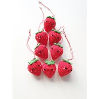 Weihnachtsschmuck, Fröhliche Erdbeere, Babydekoration, Kindergeschenk, Weihnachtsbaumschmuck, Baumschmuckspielzeug, Weihnachtsdekoration von RainbowHappiness