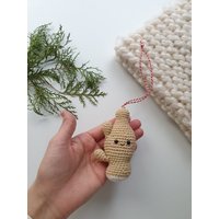 Weihnachtsschmuck Gemüse, Gehäkelter Ingwer, Kindergeschenk, Weihnachtsbaumschmuck, Weihnachtsschmuck, Baumschmuck Spielzeug, Weihnachtsdekoration von RainbowHappiness