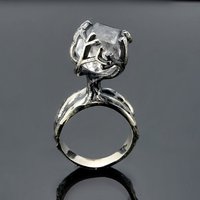Baum Ring Kristall Quarz Herkimer Diamant Boho Ehering Roher Durchscheinender Edelstein in Sterling Silber Geburtstag Geschenk Tarot Legung Baum Ring Kristall Quarz Herkimer Diamant Boho Ehering Roher Durchscheinender Edelstein in Sterling Silber Geburtstag Geschenk Tarot Legung von RainbowSapphires