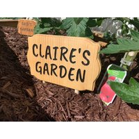 Personalisiertes Gartenschild Aus Holz - Individuelle Kräuter- & Pflanzenetiketten Handgefertigtes Gartendekor Einzigartiges Gartengeschenk von RainetteDesign