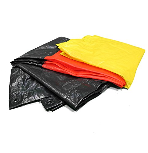 Wind-/Sichtschutzplane RAINEXO Strong 70 Jubel-Plane Deutschland | ideal auch als Abdeckplane | 2 x 3 m | 70g/m² | schwarz/rot/gelb von Rainexo